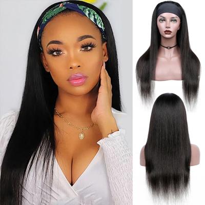 China Guangzhou Factory Cheap Curly Indian Human Indian Curly Lace Headband Curly Hair Grip Headband Wig For Black Women for sale