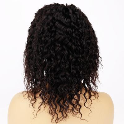 China Hot Sale 5*5 Water Wave Lace Front Human Hair 4x4 Inch Transparent Wig Brazilian Deep Wave Closure Wig Bob Wigs For Black Women for sale