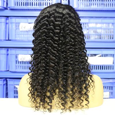 China Silky Straight Wave Remy Transparent Lace Wigs 40 Inches Deep Curly Frontal T Piece Human Hair Closure Wave Wig For Women for sale