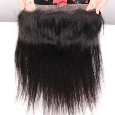 China Free Wholesale Grade 10a Wave Merry Hair Hd Silky Straight Transparent Swiss Thin 13x4 Lace Frontal Tangle Cuticle Aligned Remy Hair Headbands for sale