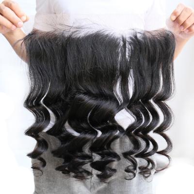 China Swiss Lace Frontal 13x4 Loose Wave Frontal Swiss Lace Ear To Ear Hair Extensions 13x6 Body Wave Loose Wave Closure for sale