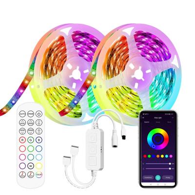 China Rolls 5Meters 30LEDs/M DC12V 2835 RGB Smart LED Home 2 Light Waterproof Flexible LED Strip IP65 BLE Mesh Strip for sale