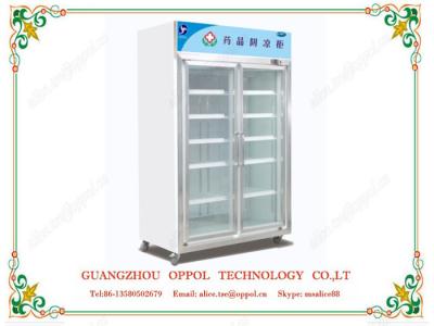 China OP-006 Freestanding Medical Refrigerator Pharmaceutical Cooler Top Mounted Compressor Free for sale