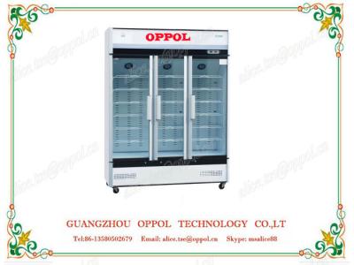 China OP-712 Triple Glass Door 304 Stainless Steel Interior Pharmacy Storage Cooler for sale