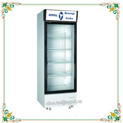 China OP-212 Single Glass Door Customized Capacity Cooler , Cooler for Beverage Storage for sale