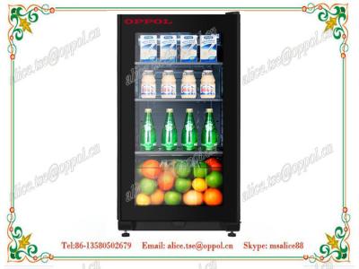 China OP-217 Small Supermarket Equipment Storage Cooler ,Glass Door Refrigerator for sale