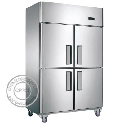 China OP-A501 Luxurious Stainless Steel Case Body Commercial Refrigerator for sale