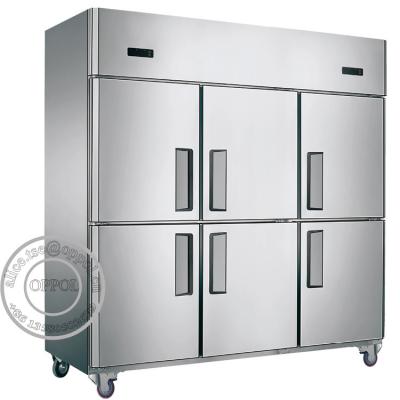 China OP-A502 New Design Large Storage Capacity Stainless Steel 6 Doors Fridge for sale