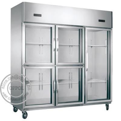 China OP-A703 Large Capacity Storage Vertical Showcase Refrigerator for sale