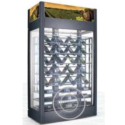 China OP-A1004 Three Glass Sides Vertical Wine Glass Display Cooler for sale