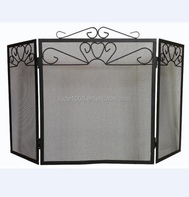 China mesh fireplace screen/fireplace screen frame/3 ply screen FS305BF safely for sale