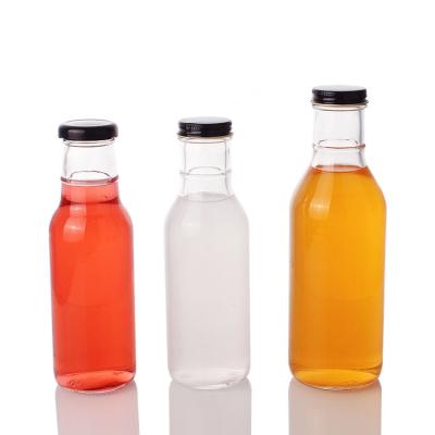 China Wholesale 250ml 350ml 500ml Beverage Bottles Empty Glass Coffee Tea Milk Juice Beverage Bottle Glass Bottles for sale