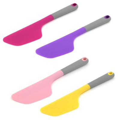 China Viable Baking Cake Cream Leveling Tool Silicone Spatula Cake Cream Scraper Large Spatula for sale