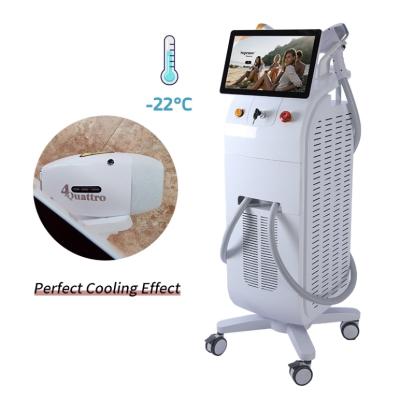 China Anti-puffiness two Handpiece 755nm 808nm 1064nm smart diode laser hair removal hair removal laser machine for sale