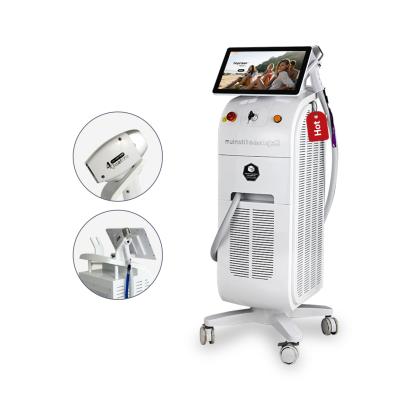 China IPL hair removal two years warranty diode laser 755 808 1064 cooling soprano titanium diode laser hair removal equipment for sale