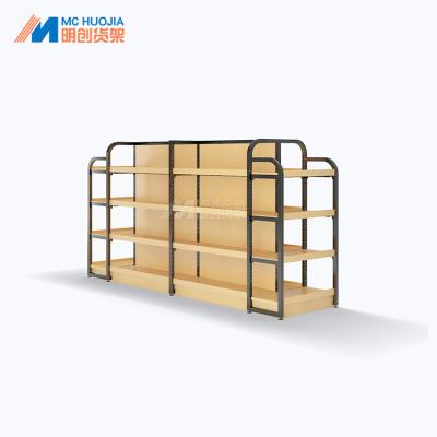 China 2021 Popular Boutique Gondola Supermarket Shelves /wood Shelf Supermarket Display Furniture for sale