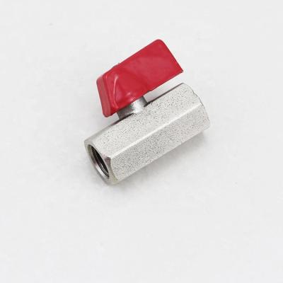 Κίνα RIH General 1/4 Inch Thread Nipple Mini Male-Female Needle Ball Valve προς πώληση