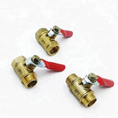 中国 Full General Left 1/2 In BSPT Connector Female Threaded Lead Free Brass Ball Valve 販売のため