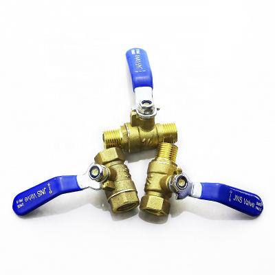 中国 General 1/4 Female Male Threaded Water Gas Left Point Shut Off Brass Ball Valve 販売のため