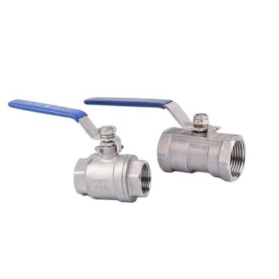 中国 1000 Inch 304 Stainless Steel Ball Valve Two Piece Female Thread DN25 1 PSI General Dog 販売のため