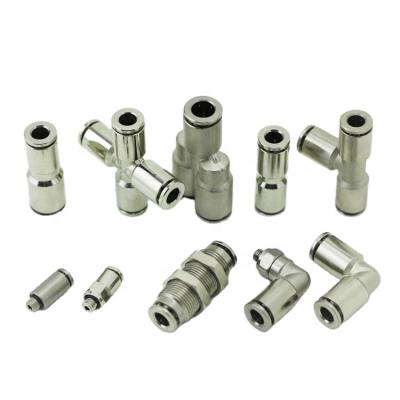 China Connect Pipes Brass Pneumatic Fitting, Male Female Quick To Plug Air Hoses Connector, Metal Push In Fitting zu verkaufen