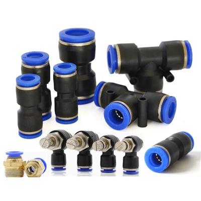 Chine Connect Custom Male Female Hose/Tube Hose/Air Pipe Fittings, Flow Control 4mm-16mm Push In Pneumatic Parts Pipe Connector à vendre