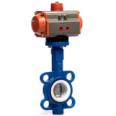 중국 General Pneumatic 6 Inch Stainless Steel Wafer Price Butterfly Valve 판매용