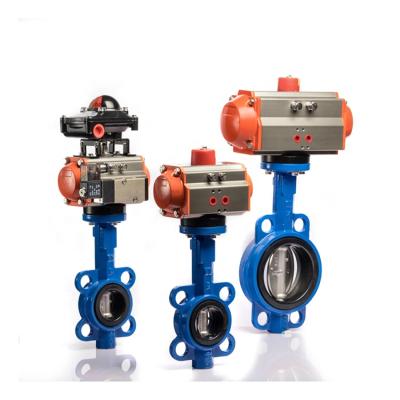 Китай DN150 general 6 inch cast iron pneumatic butterfly valve продается