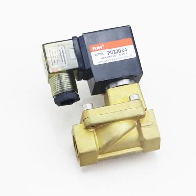 Chine General PU220-04 Series 2/2 1 Way Normally Closed 2 Inch Water Direct Acting Brass Solenoid Valve à vendre