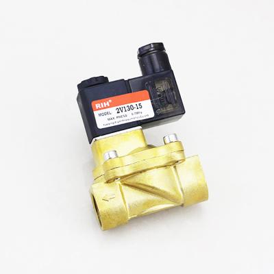 Chine General 2v130 series 2/2 way normally closed pilot pneumatic brass solenoid valve price à vendre