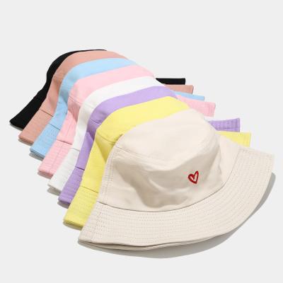 China Wear Custom Cotton Embroidered Logo Bucket Hat Designer Bucket Hat Volume Wholesale for sale