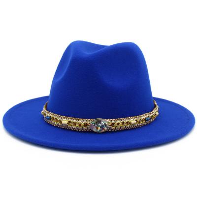 China Fashion Felted Hat Hats Women 2022 Wholesale Flat Wide Brim Felted Hat Felt Hat Wool Felt Men's Felted Hat Green Hat for sale