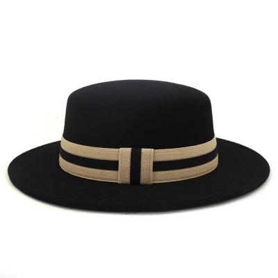 China European and American style wide brim wool felt felt hat men's felt hat hats wholesale custom round 2022 women for sale