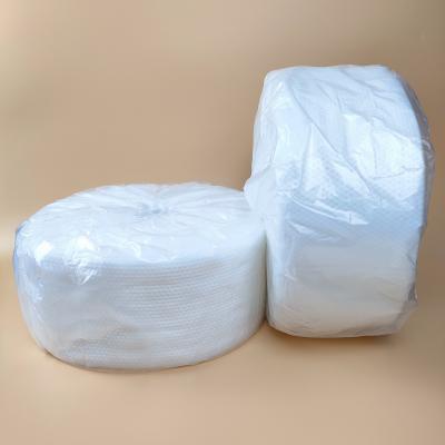 China White Roll Tissue Nonwoven Fabric Skin Care Cotton Facial Tissue Roll With Pearl Pattern For Household for sale