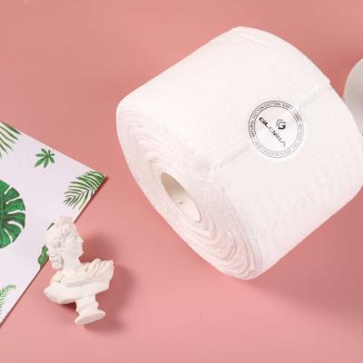 China Roll Tissue Roll Wash Towel Sensitive Skin Portable Paper Disposable Facial Cleansing Cloth for sale