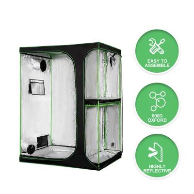 China Easily Assembled High Quality 600D 2 in 1 Fabric In-house Grow Tent for sale