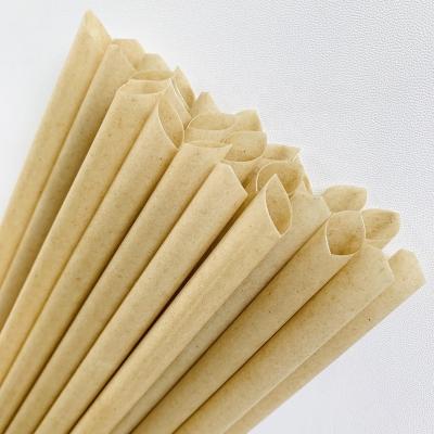 China Drinking/Restaurant/Party/Decoration/Bar Customization OEM Manufacturer 6 8 10 12 mm Naturally Biodegradable Compostable Sugarcane Fiber NON PLA Drinking Straw For Juice for sale