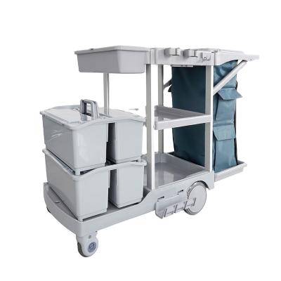 China Hotel ECG Compact Design Restaurant Food Service Serving Cart Dining Cart with Smooth Wheels for Cramped Catering Spaces for sale