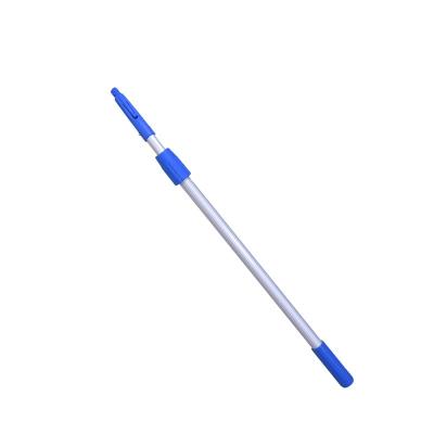 China Disposable Commercial Janitor Supplies 3 Section ECG Window Cleaning Extension Extra Long Aluminum Telescopic Pole for sale