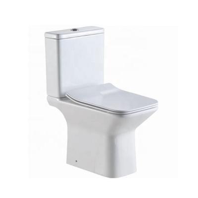 China Double-flush European WC Toilet Bathrooms Designs Two Piece Toilet for sale