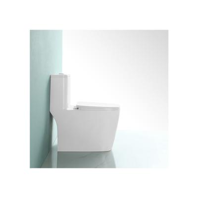 China Double-Flow Wholesale Modern Style Bathroom Ceramic One Piece Flush Toilet for sale