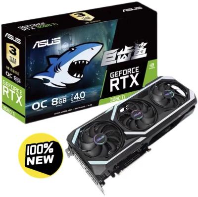 China ASUS RTX-3060TI Megalodon/Snow Leopard 8GB AUSU TUF 3060 Snow Leopard O8GB GEFDRCE RTX-3060TI OC ASUS 3060TI Workstation for sale