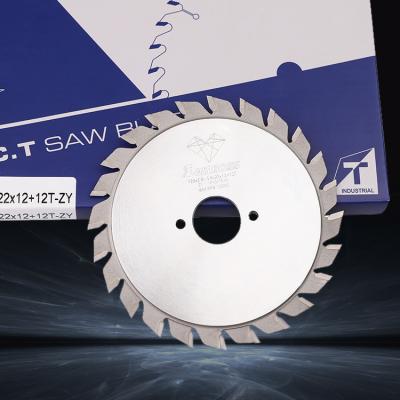 China Lamboss Industrial Grade TCT Circular Double Two Pcs Set Scoring Saw Blade for sale