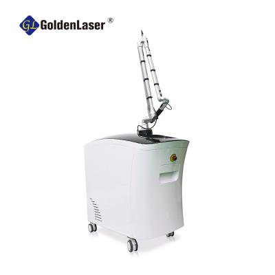 China Picosekunden-Laser Q Pico Laser Tattoo Removal Picotechs 755nm schaltete Laser-Maschine Nd-Yag zu verkaufen