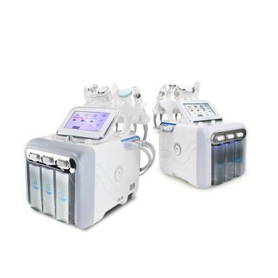 China Máquina de limpeza 6 de Hydrafacial da cara em 1 máquina facial da bolha pequena do oxigênio H2O2 à venda