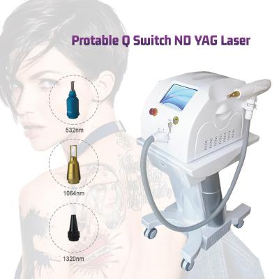 Chine Machine à commutation de Q de beauté de retrait de tatouage de solvant de cheveux de laser de ND Yag de contrat d'OIN 220v de la CE à vendre