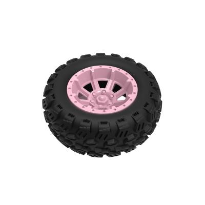 China Children Rubber Wheeled Toy Car Rubber Tires Electronic Silicon Roller Toy Wear Resistant Anti Skid Car for sale