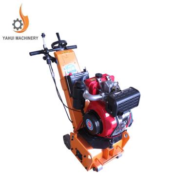 China Concrete Scarifiers Walk Behind Mark Stripper Epoxy Planer Asphalt Floor Scarifier Diesel Engine Concrete Surface Road Machine for sale