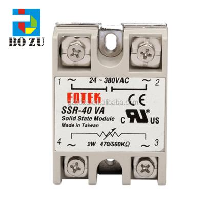 China FOTEK SSR-40 VA inkjet printer good quality ssr factory zhongye solid state relay 40a for sale