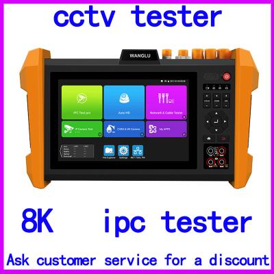 China Cctv Tester Sfp Optical Module 8k H265 Multifunction Ip Camera Tester Ahd Cvi Tvi Sdi Color Bar Generator All In One Ipc Tester 1/3 inch for sale